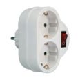 ADAPTADOR 2 TOMAS + INTERRUPTOR 16A. DH