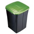 CONTENEDOR BASURA 45 LTS TAPA VERDE RECICLAJE. MONDEX