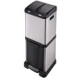 CUBO BASURA RECICLAJE VERTICAL 2 + 1 COMPARTIMENTOS 32 LTS. HABITEX